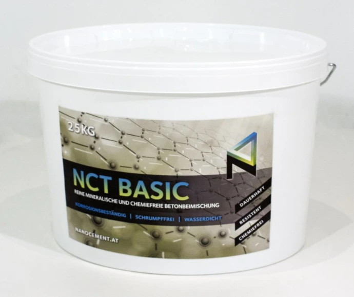 Środek utwardzający beton i zwiększający jego odporność na wodę.